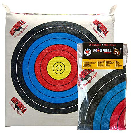 Morrell Weatherproof Supreme Range Archery Bag Target Replacement NASP Field Point Cover with 2 Shooting Sides and 4 Shooting Spots, White, Cover Only