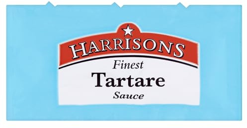 Harrisons Tartare Sauce Sachets 10 g (Pack of 200) | Individual tear-open portions reduce product waste and maintain hygiene, making them ideal for busy catering environments.