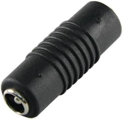 CABLEPELADO Adaptador DC Hembra | Acoplador DC Hembra a Hembra | Adaptador Extensor Cable de alimentación DC | Empalme DC | Apto para IP CCTV, DVR, LED | 5.5 x 2.5 mm | Hembra a Hembra