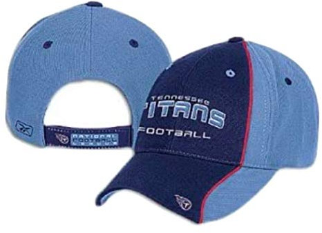 Titans Reebok Men's Shadow Cap ( sz. One Size Fits All, Navy/Light Blue : Titans )