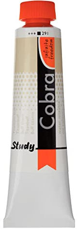Talens COBRA Study wasservermalbare Ölfarbe, 40 ml, 291 Titanbuff