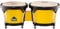 Nino Percussion Molded Bongo Plus - Musikinstrument für Kinder ab 5 Jahren - 2 Handtrommeln - ABS Kunststoff, Gelb (NINO17Y-BK)