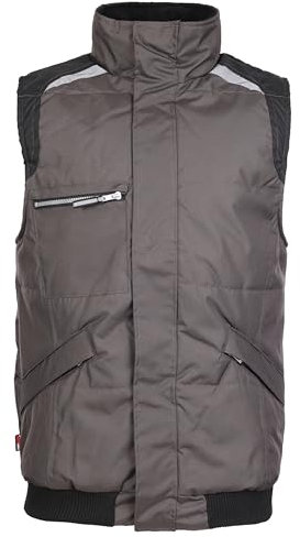 TuffStuff - Pro Work Bodywarmer - Medium - Grey Body Warmer - Windproof Bodywarmer Jacket - Mens Work Coat - Site Workwear - Bodywarmers for Men