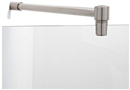Stabilisationsstange für Dusche 45°, Stabilisator Duschwand diagonal, Stabilisierungsstange Glas-Wand (500mm, Edelstahl)