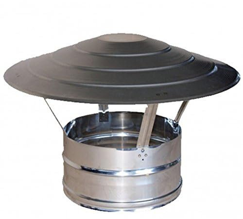 MISTERMOBY CAPPELLO CINESE CERTIFICATO ACCIAIO INOX COMIGNOLO FUMAIOLO DA 200 MM FEMMINA