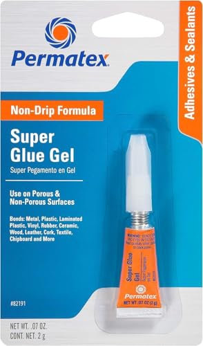 S/S Permatex® - Super Glue Gel - Fast Drying Super Strong Adhesive - 2g #82191