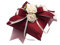 ZauberDeko Ringkissen Kissen Ringe Hochzeit Traukissen Bordeaux 18x18cm Polyester 1 Stück