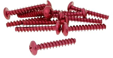 Schraubensatz 12 Stück Verkleidung rot - 5x30