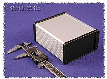 Hammond Electronics 1457 1457n1202e Aluminium Box Series 120 x 104 x 55 mm Natural