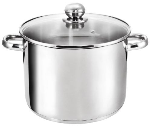 KOPF Cacerola de inducción XXL Grandis, Ø 26 cm, altura 19 cm, 10 litros, acero inoxidable
