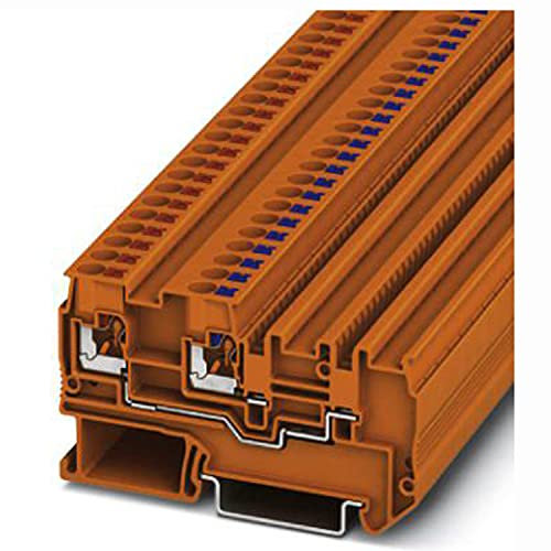 PHOENIX CONTACT PTIO-IN 2,5/3 OG Initiatoren-/Aktorenklemme, Einspeiseklemme, 250 V, 20 A, Anzahl der Anschlüsse 2, Querschnitt 0,2 mm²-4 mm², AWG 24-12, Breite 7 mm, orange, 50 Stück