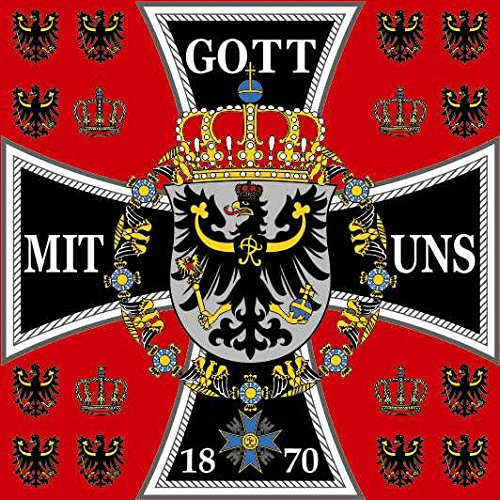 U24 Fahne Flagge Standarte des Königs von Preussen 150 x 150 cm
