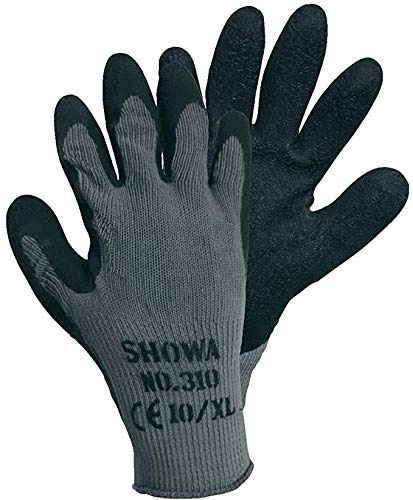 1Paar - SHOWA Grip-Arbeitshandschuhe 310 schwarz, Größe 9