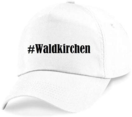 Reifen-Markt Base Cap Hashtag #Waldkirchen Größe Uni Farbe Weiss Druck Schwarz