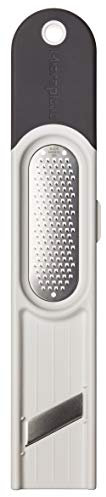 Microplane Accessorio per lo zenzero 3 in 1 acciaio inossidabile grigio/bianco per sbucciare, grattugiare e affettare