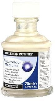 Daler Rowney Art Masking Fluid 75 ml, White, 2.54 Fl Oz (Pack of 1)