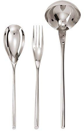 Confezione 3 Pz Servire Bamboo INOX