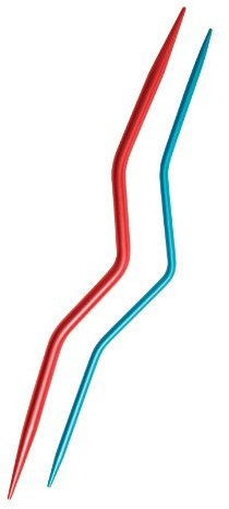 KnitPro KP45501 | Coloured Aluminium Small Cable Needle | 2½ & 4mm | 2 pack