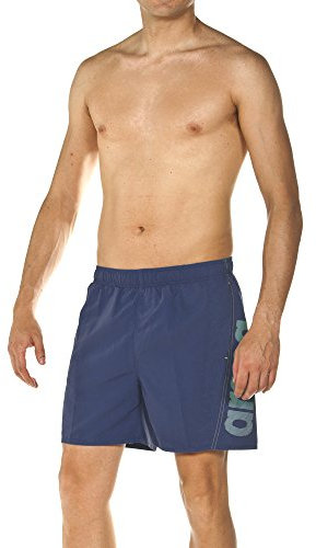 arena Fundamentals Logo Costume Uomo Mare e Piscina, Costume da Bagno in Morbido Tessuto ad Asciugatura Rapida, Boxer Mare con Slip Interno in Rete