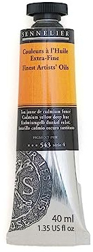 Sennelier Artists' Oil Color - Cadmium Yellow Deep Hue - 40ml Tube by Sennelier