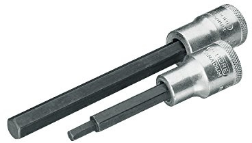GEDORE 6158110 19 L 10-140 Schraubendrehereinsatz 1/2' 140mm Innen-6-kt 10 mm, 10 x 140 mm