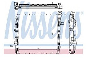 Nissens 62626A Kühler, Motorkühlung
