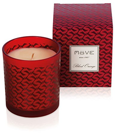 möve Signature Duftkerze im Glas mit Möwen allover 227 g Brenndauer 50 Stunden, blood orange