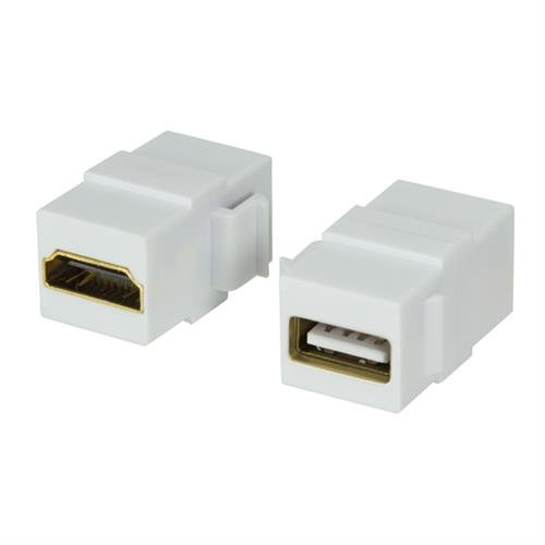 LogiLink Professional NK0013 Keystone Verbinder USB 2.0 weiß