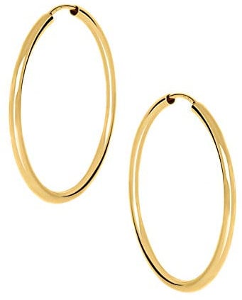 My Gold Damen Creolen Ohrringe Gold 333 Echtes Gelbgold (8 Karat) Ø 30mm Goldohrringe Damenohrringe Paloma Blanca V0004852
