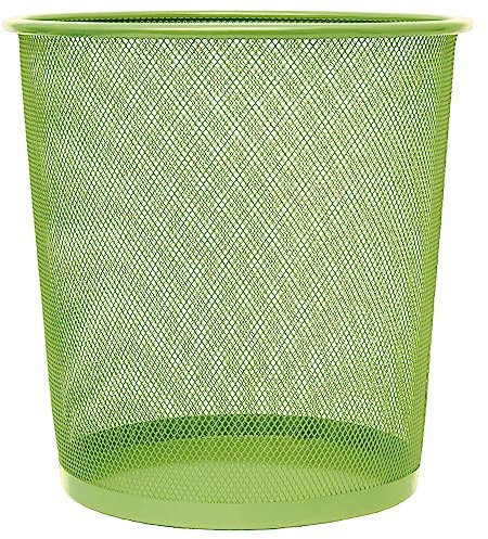 Makro Paper JS5002 - Papelera metálica, verde