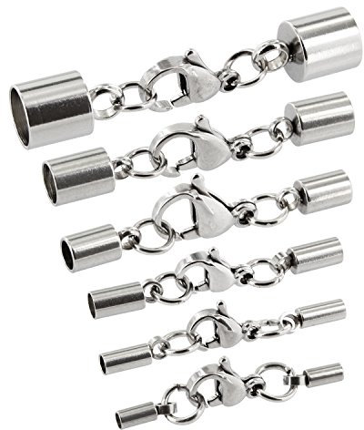 Auroris - Karabinerverschluss aus Edelstahl - Loch: 6mm / 5 Stück