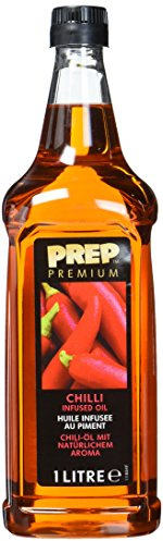 PREP PREMIUM Chiliöl 1 x 1000 ml PET - Infused Oil verleiht Grillfleisch, BBQ-Gerichten, Fisch und Gemüse einen pikanten Hauch von Schärfe Öl mit Chili