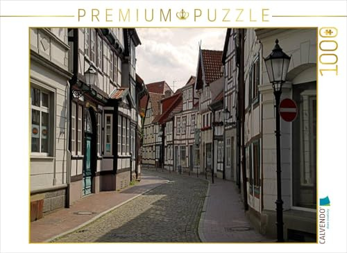 CALVENDO Puzzle Gasse in der Hamelner Altstadt | 1000 Teile Lege-Größe 64 x 48 cm Foto-Puzzle für glückliche Stunden
