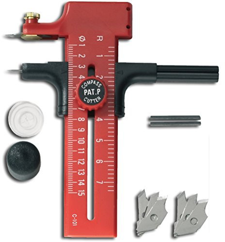 Ecobra 770630 Cutter compas (Rouge) (Import Allemagne)