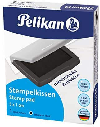Pelikan Kunststoffstempelkissen 3E, 5 x 7 cm, 1 Set, schwarz