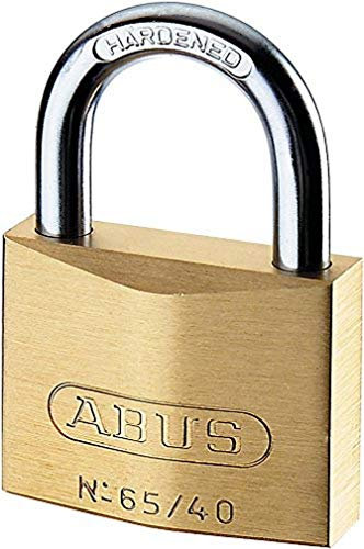 ABUS Cadenas laiton 65/40 - Serrure de cave, de casier, etc. - corps en laiton massif - anse en acier trempé - niveau de sécurité 5