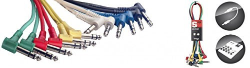 Stagg SPC060LS E Stereo Patch-Kabel (60 cm, 6-er Pack)
