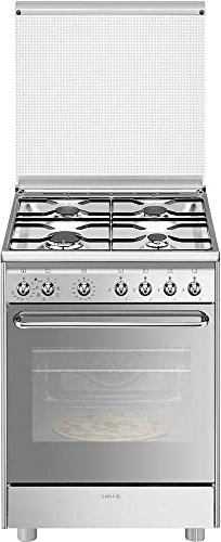 Smeg CX60SVPZ9 Libera installazione Piano cottura a gas A Acciaio inossidabile cucina