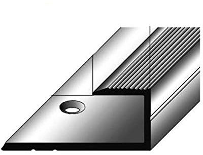 Einschubprofil für Laminat/Parkett, 10,3 mm Einfasshöhe, Aluminium eloxiert, gebohrt