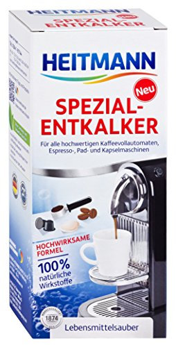 Heitmann Kaffeevollautomaten Entkalker: Kalklöser für Kaffeemaschinen, Espressomaschinen, Padmaschinen - Kalk-Entferner auf 100% naturidentische Wirkstoffe– 250 ml
