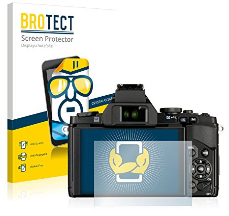 BROTECT (2 Stück Schutzfolie für Olympus OM-D E-M5 Displayschutz Folie Made in Germany, Ultra-Klar
