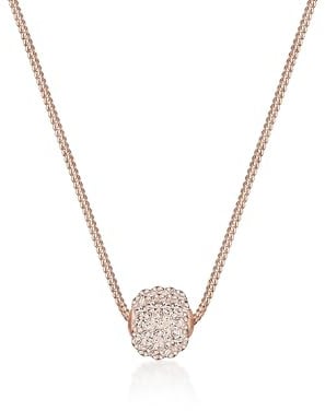 Elli Necklace Ball Basic Crystals 925 Sterling Silver Rose Gold Plated