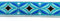 10m Indianer Retro-Borte Webband 16mm breit Farbe: Türkis-Blau-Schwarz-Weiss von 1A-Kurzwaren TH15-81-3