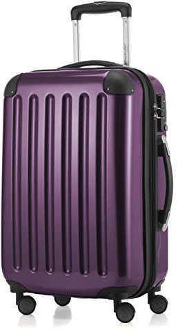 HAUPTSTADTKOFFER - Alex - Bagage à Main Cabine Valise Trolley 4 Roues, TSA, 55 cm, 42 litres, Violet