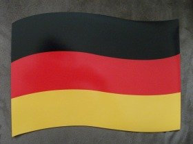 2 Stück Magnetische Deutschland- Fahne für die Autotür 30 x 21 cm