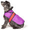 Danish Design 2 in 1 Ultimate Hundemantel, herausnehmbar, gepolstert, leicht, 65 cm, Violett/Rot