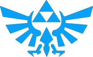 Aufkleber / Autoaufkleber / Sticker / Decal Legend of Zelda Triforce - 152mm LIGHT BLUE - Car, Truck, Notebook, Vinyl Decal Sticker