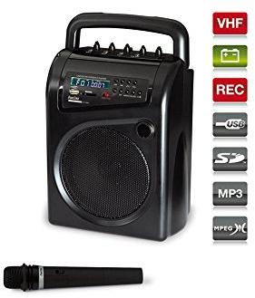 EQUIPO DE SONIDO PORTATIL A BATERIAS FONESTAR ASH-36GU 6,5 15W-RMS USB/SD/MP3 1xMANO