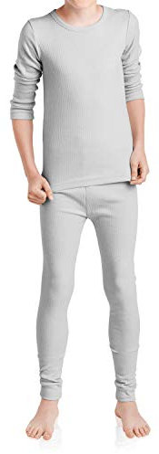 MT Kinder Ski- & Thermowäsche Set - Winter Unterwäsche für Jungen und Mädchen - Sports Grey 122-128