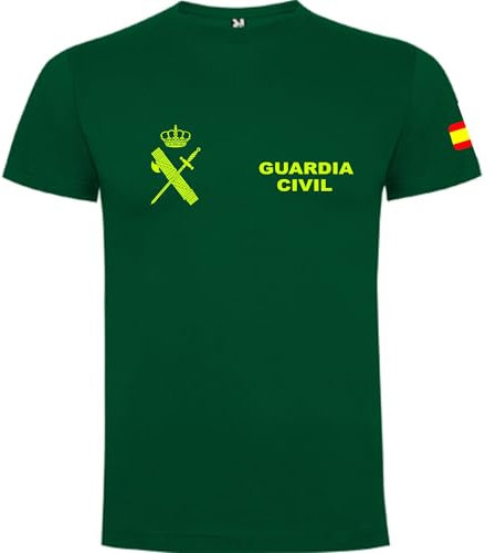 Piel Cabrera Camiseta Guardia Civil (Talla M, Verde)
